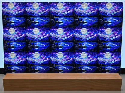 DecoCraft - Scenic Elevated Texture Tiles - Starlit Mountain Dream