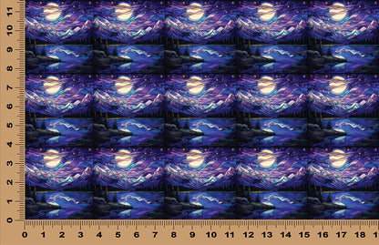 DecoCraft - Scenic Elevated Texture Tiles - Starlit Mountain Dream