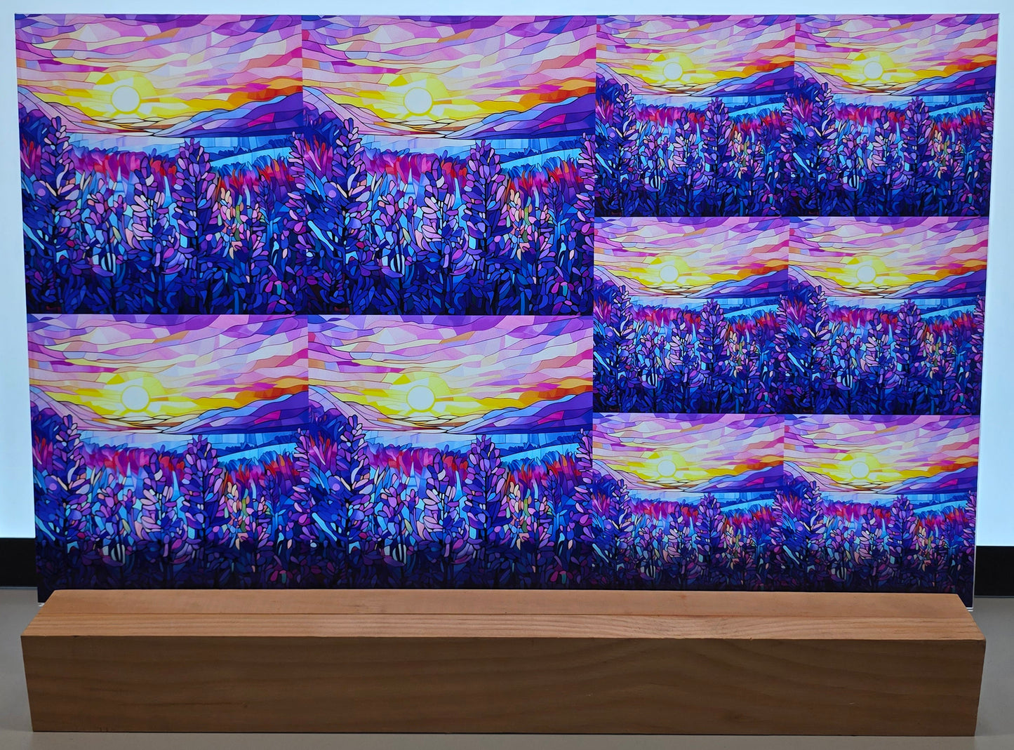 DecoCraft - Scenic Elevated Texture Tiles - Amethyst Fields