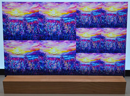 DecoCraft - Scenic Elevated Texture Tiles - Amethyst Fields