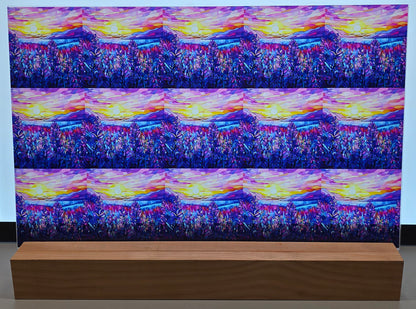 DecoCraft - Scenic Elevated Texture Tiles - Amethyst Fields