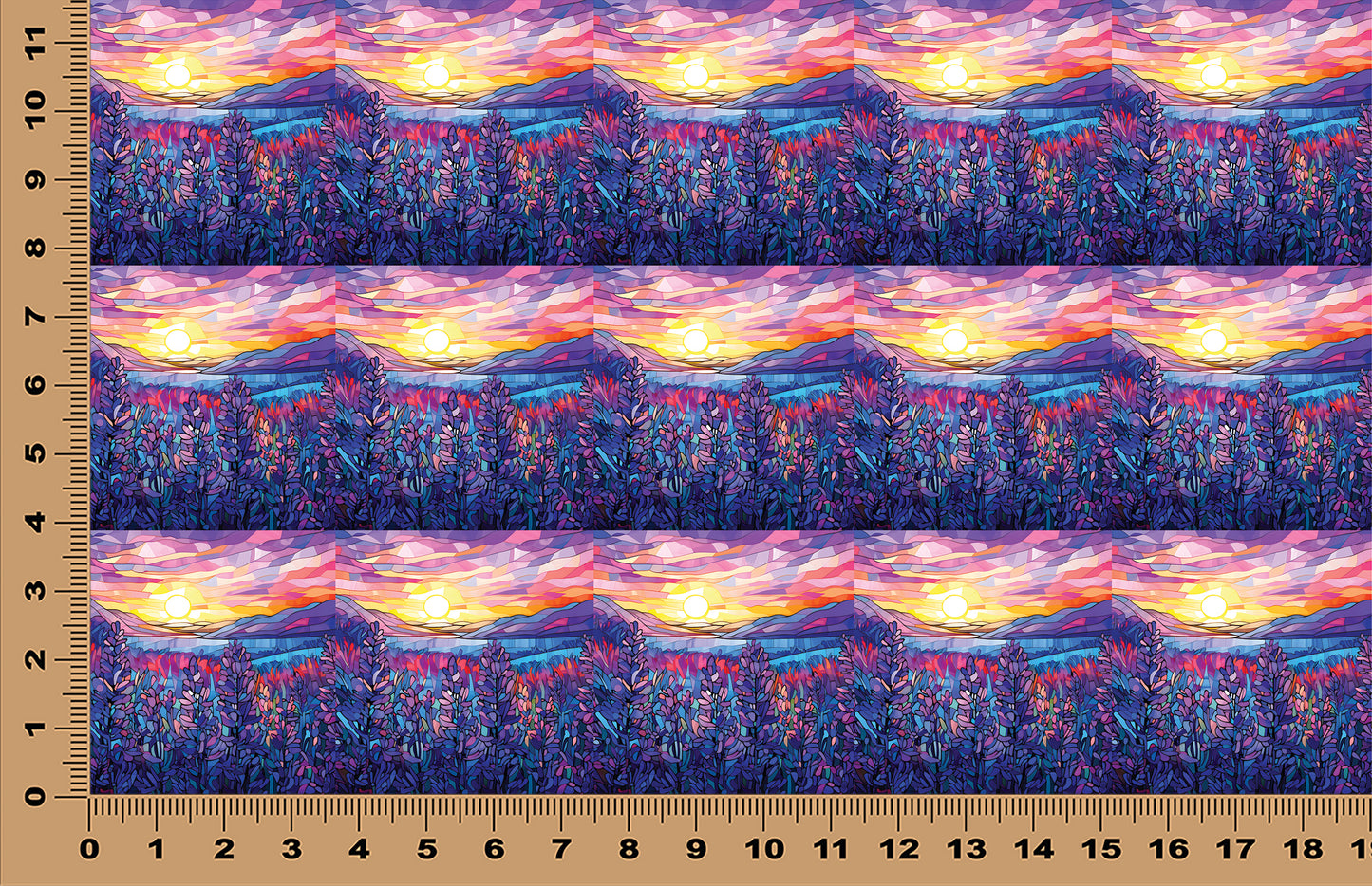 DecoCraft - Scenic Elevated Texture Tiles - Amethyst Fields