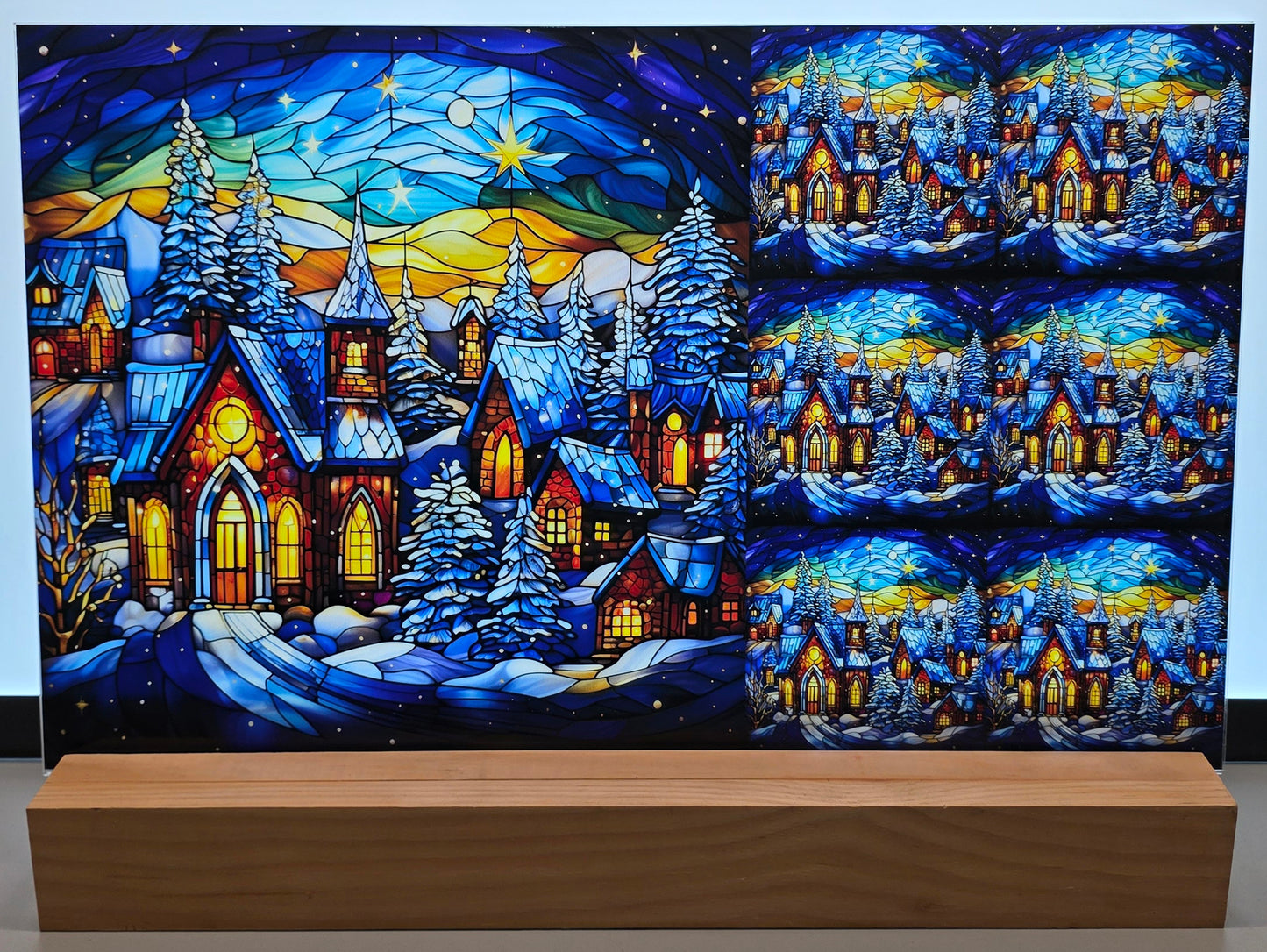 DecoCraft - Scenic Elevated Texture Tiles - Starfall Winter Village