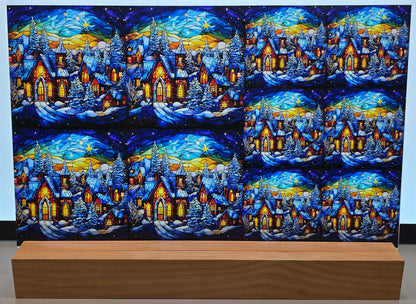 DecoCraft - Scenic Elevated Texture Tiles - Starfall Winter Village