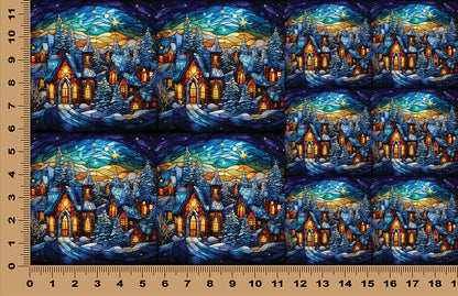 DecoCraft - Scenic Elevated Texture Tiles - Starfall Winter Village