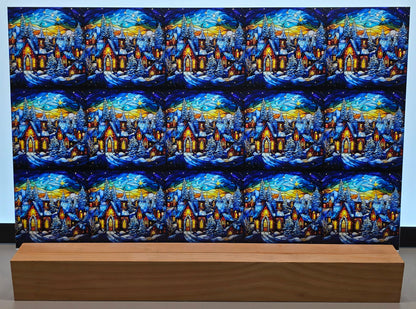 DecoCraft - Scenic Elevated Texture Tiles - Starfall Winter Village