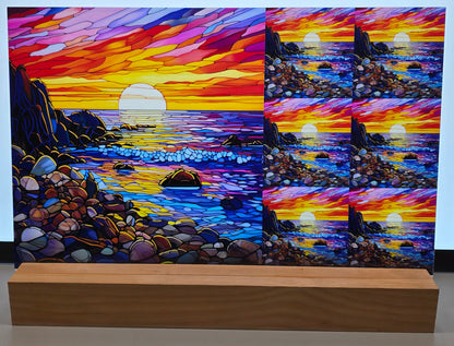 DecoCraft - Scenic Elevated Texture Tiles - Rocky Shore