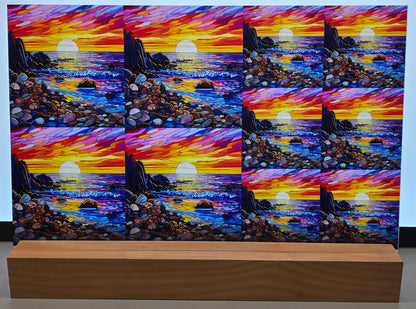 DecoCraft - Scenic Elevated Texture Tiles - Rocky Shore