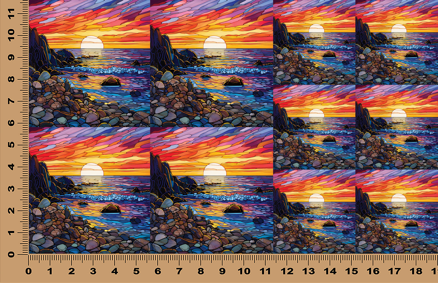 DecoCraft - Scenic Elevated Texture Tiles - Rocky Shore