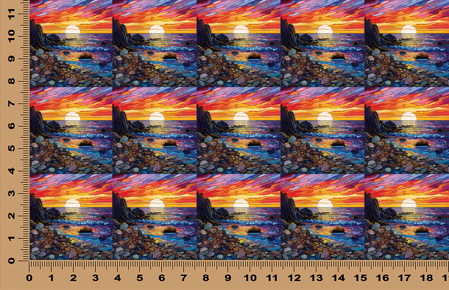 DecoCraft - Scenic Elevated Texture Tiles - Rocky Shore