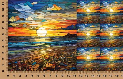 DecoCraft - Scenic Elevated Texture Tiles - Golden Tide