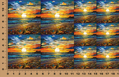 DecoCraft - Scenic Elevated Texture Tiles - Golden Tide