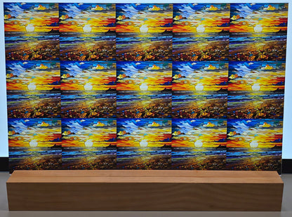 DecoCraft - Scenic Elevated Texture Tiles - Golden Tide