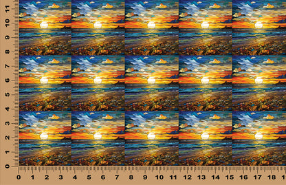 DecoCraft - Scenic Elevated Texture Tiles - Golden Tide