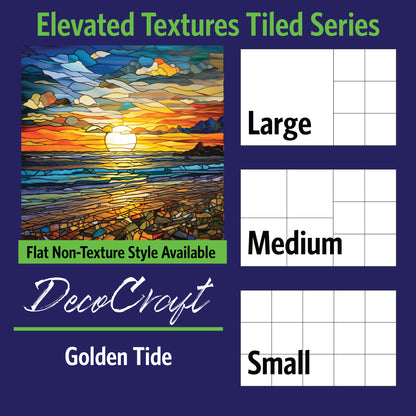 DecoCraft - Scenic Elevated Texture Tiles - Golden Tide