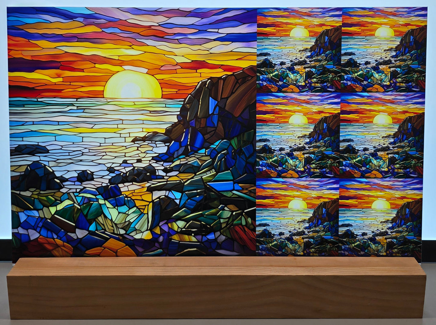 DecoCraft - Scenic Elevated Texture Tiles - Cliffside Evening