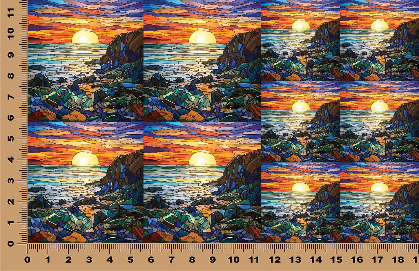 DecoCraft - Scenic Elevated Texture Tiles - Cliffside Evening