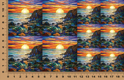 DecoCraft - Scenic Elevated Texture Tiles - Cliffside Evening