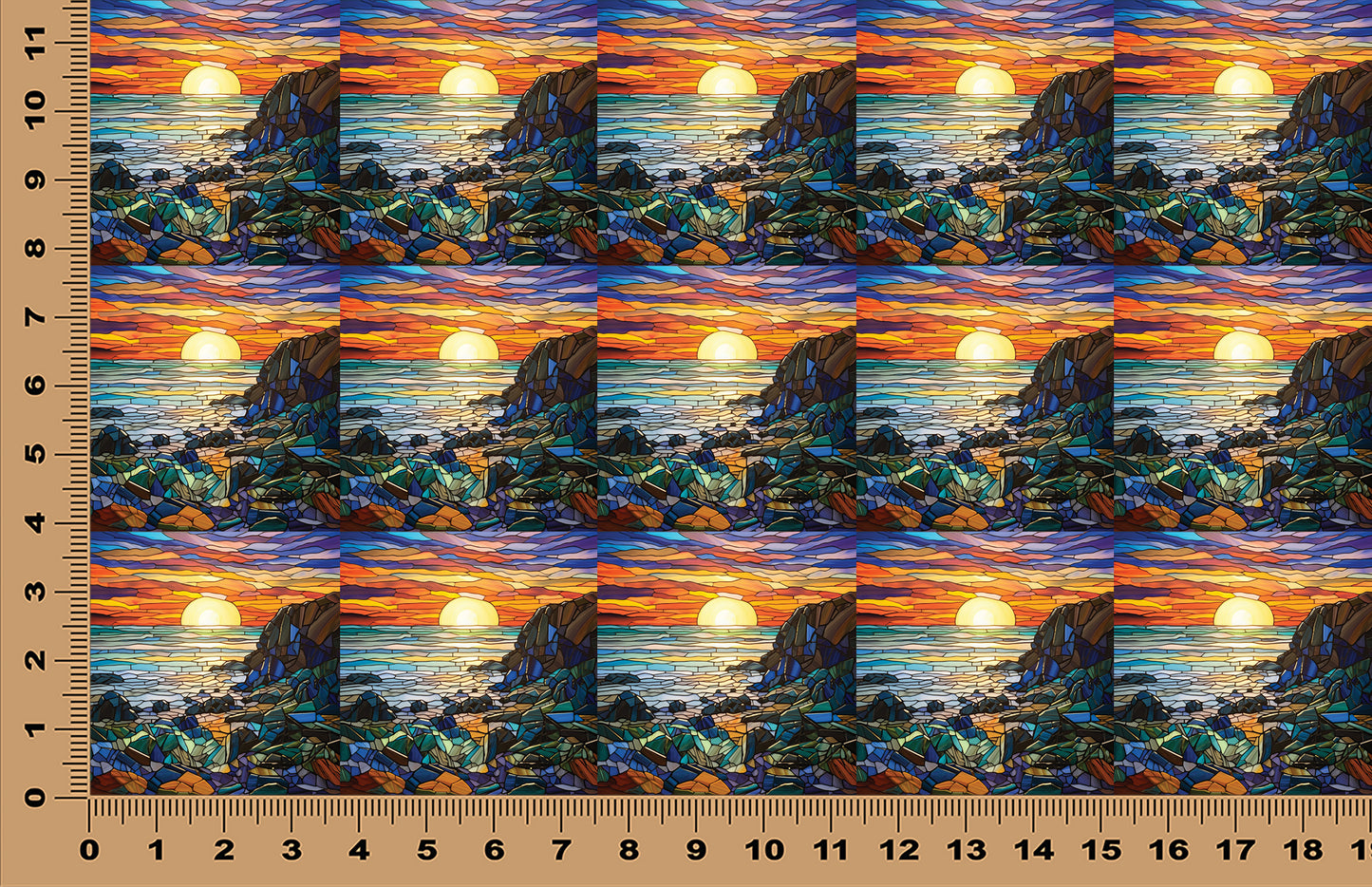 DecoCraft - Scenic Elevated Texture Tiles - Cliffside Evening