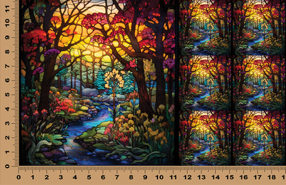 DecoCraft - Scenic Elevated Texture Tiles - Autumn Creek