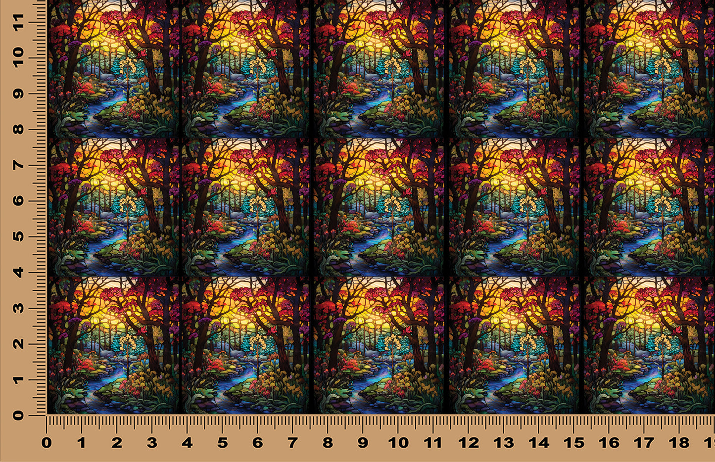 DecoCraft - Scenic Elevated Texture Tiles - Autumn Creek