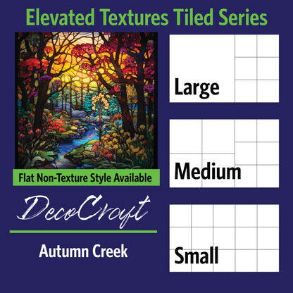 DecoCraft - Scenic Elevated Texture Tiles - Autumn Creek
