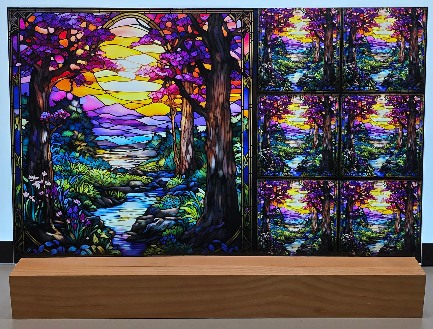 DecoCraft - Scenic Elevated Texture Tiles - Twilight Forest Creek