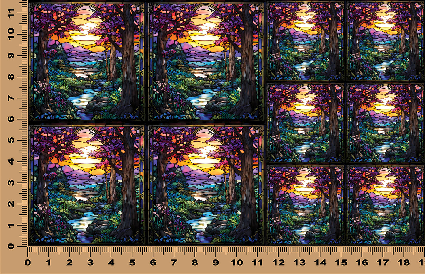 DecoCraft - Scenic Elevated Texture Tiles - Twilight Forest Creek