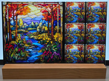 DecoCraft - Scenic Elevated Texture Tiles - Autumn Valley