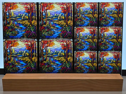 DecoCraft - Scenic Elevated Texture Tiles - Autumn Valley