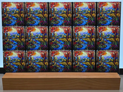 DecoCraft - Scenic Elevated Texture Tiles - Autumn Valley