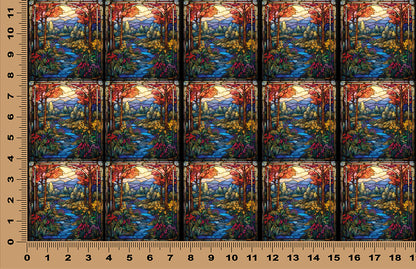 DecoCraft - Scenic Elevated Texture Tiles - Autumn Valley