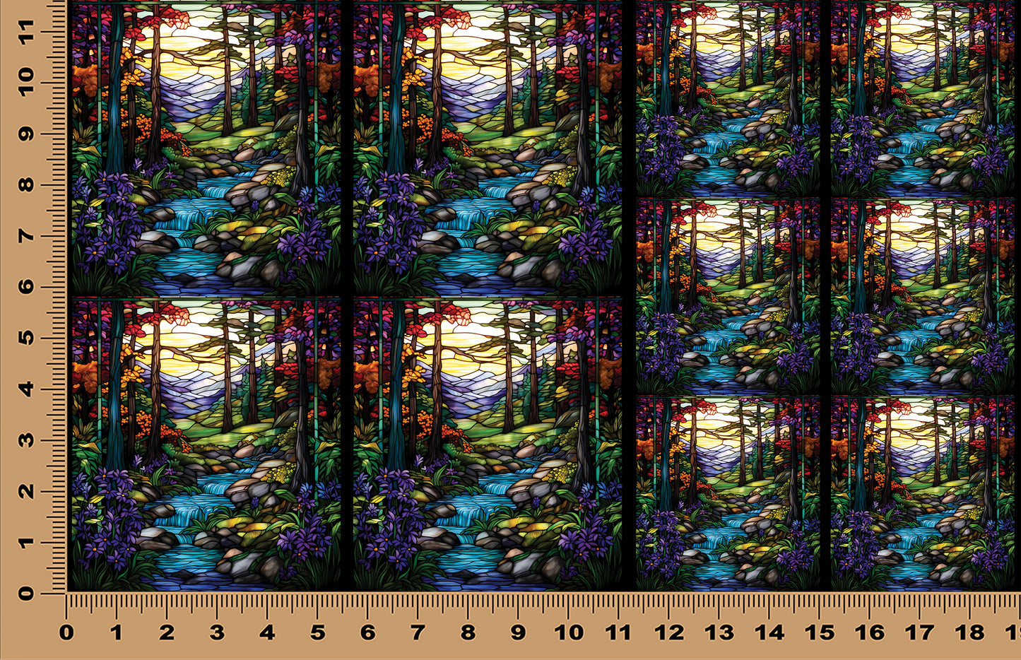 DecoCraft - Scenic Elevated Texture Tiles - Whispering Forest