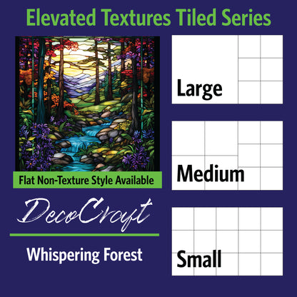 DecoCraft - Scenic Elevated Texture Tiles - Whispering Forest