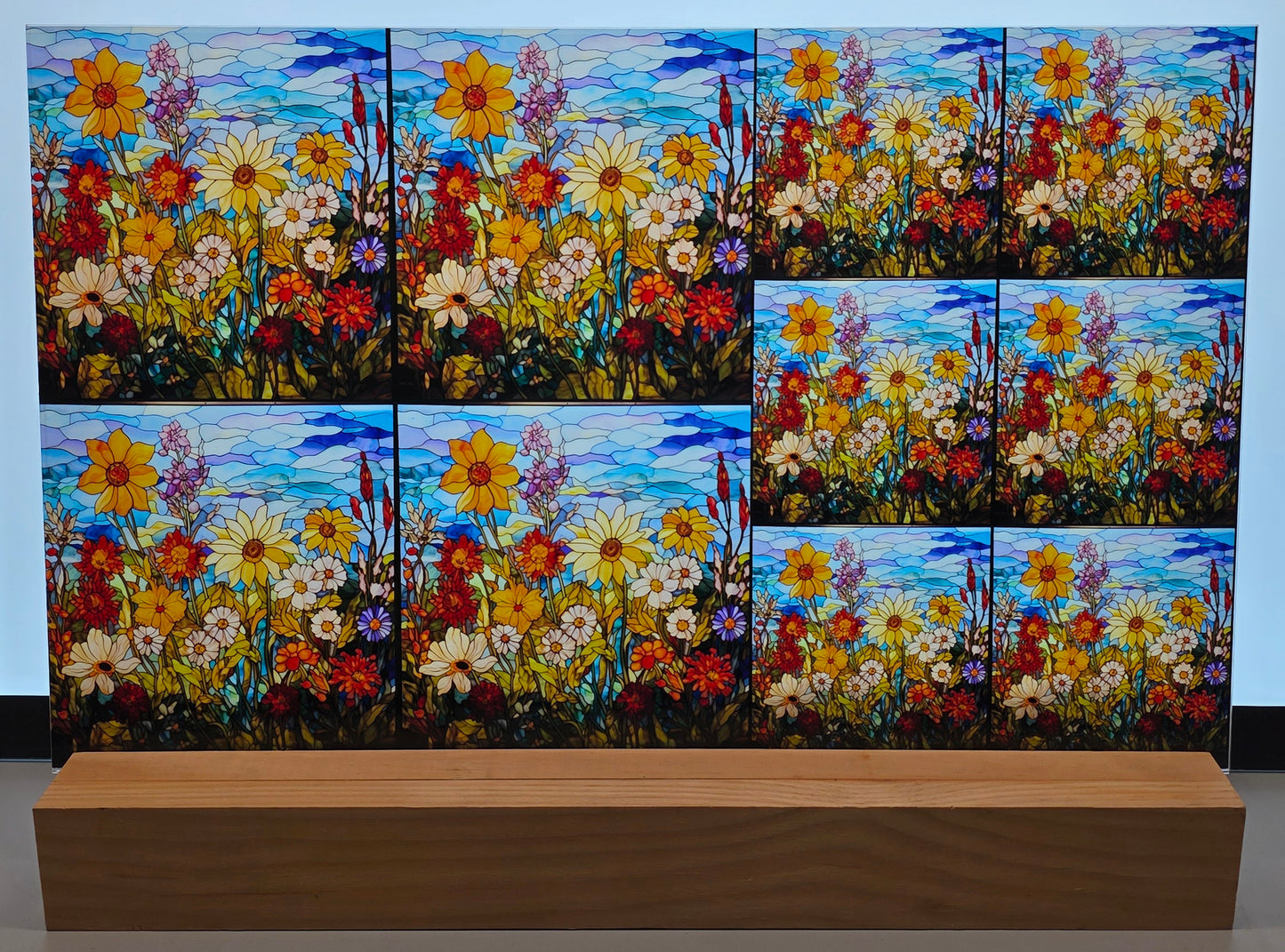 DecoCraft - Scenic Elevated Texture Tiles - Meadow in Bloom