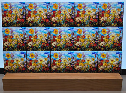 DecoCraft - Scenic Elevated Texture Tiles - Meadow in Bloom