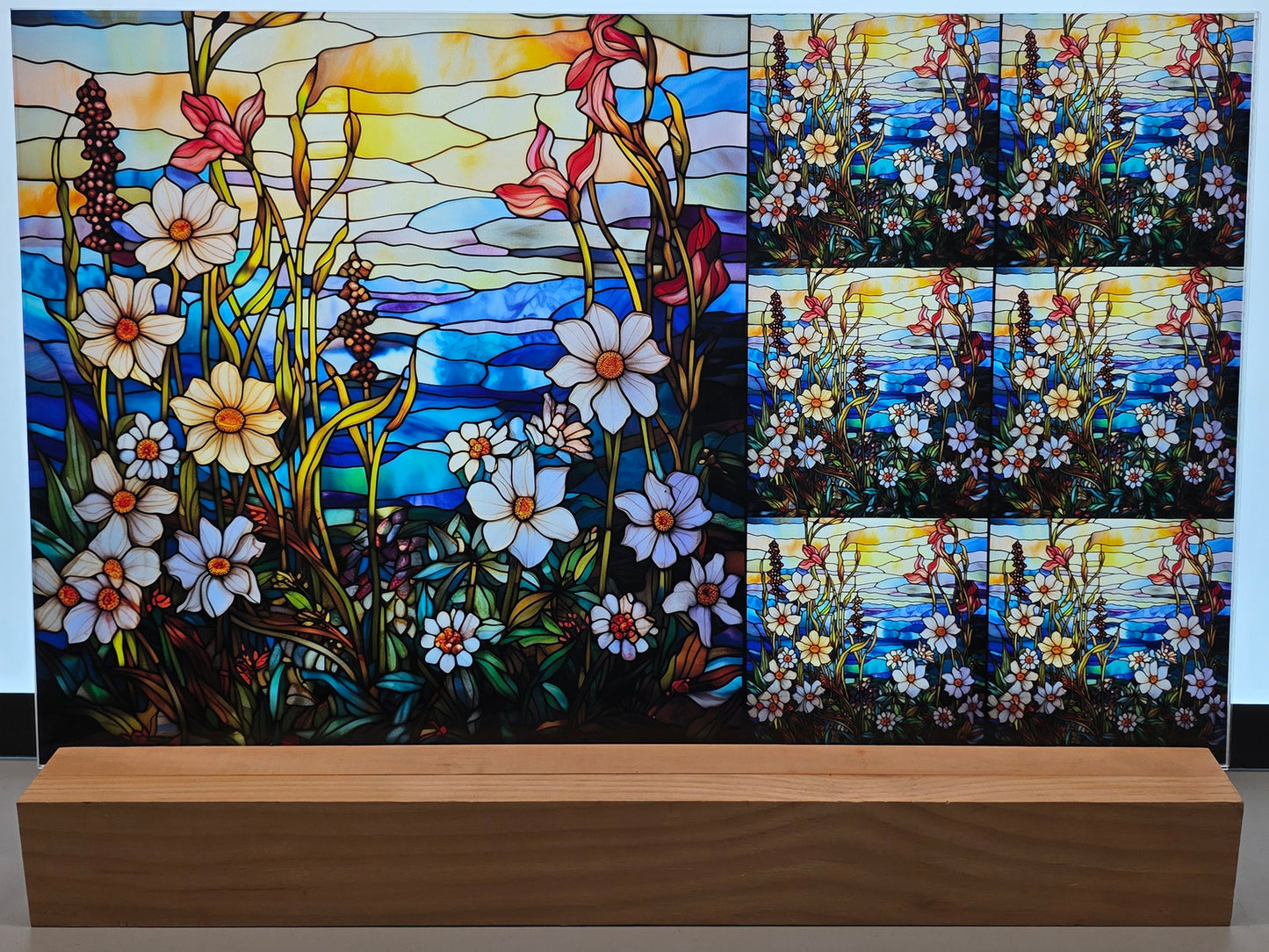 DecoCraft - Scenic Elevated Texture Tiles - Coastal Blossoms