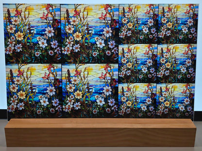 DecoCraft - Scenic Elevated Texture Tiles - Coastal Blossoms