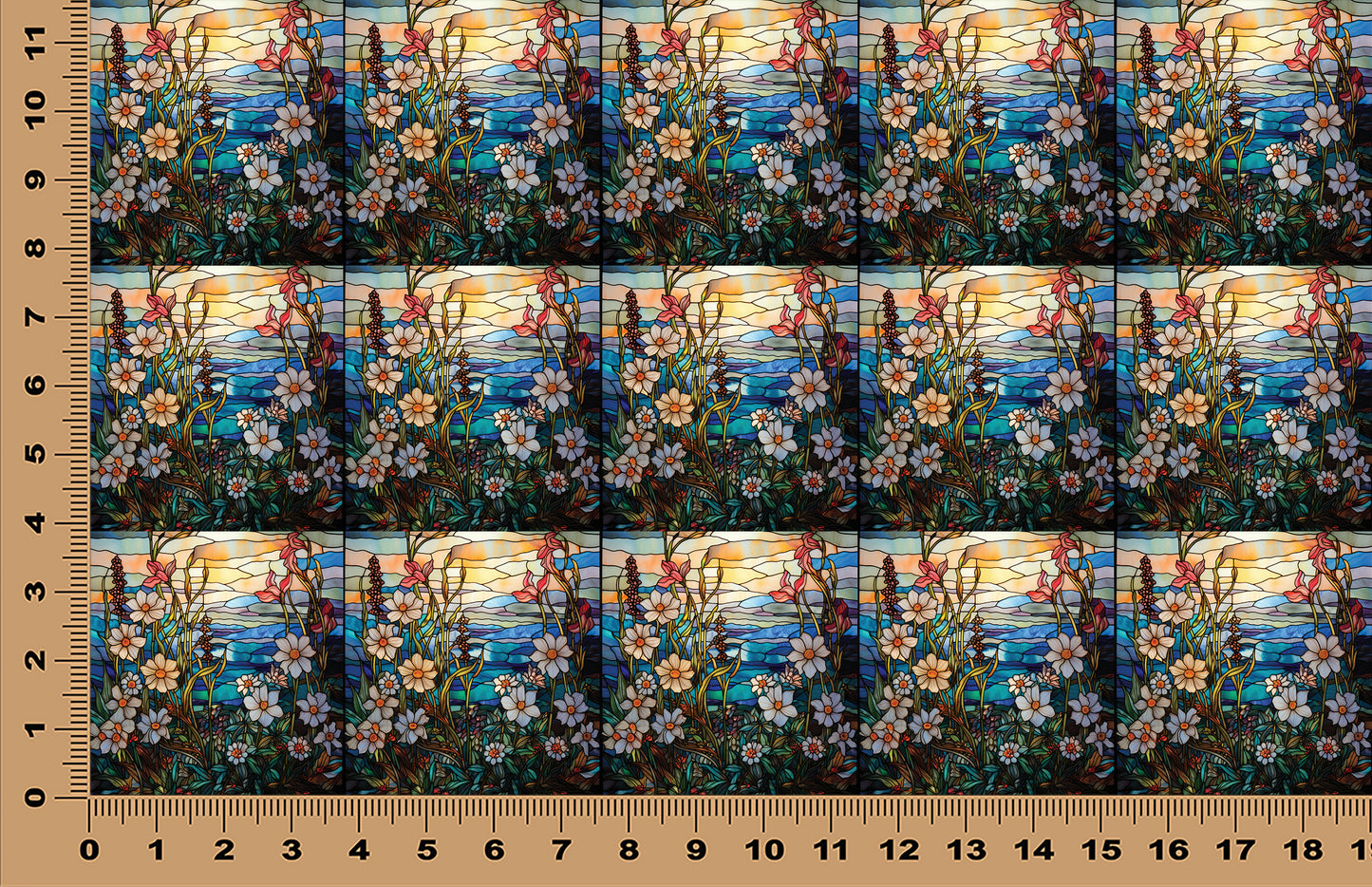 DecoCraft - Scenic Elevated Texture Tiles - Coastal Blossoms