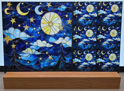 DecoCraft - Scenic Iridescent Collection - Moonlit Skies