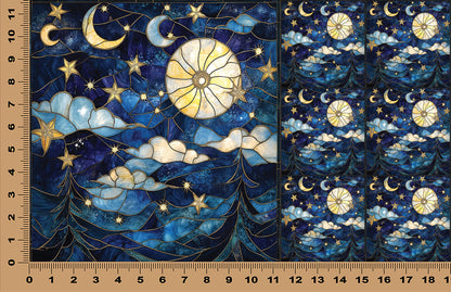 DecoCraft - Scenic Iridescent Collection - Moonlit Skies