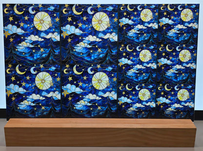 DecoCraft - Scenic Iridescent Collection - Moonlit Skies