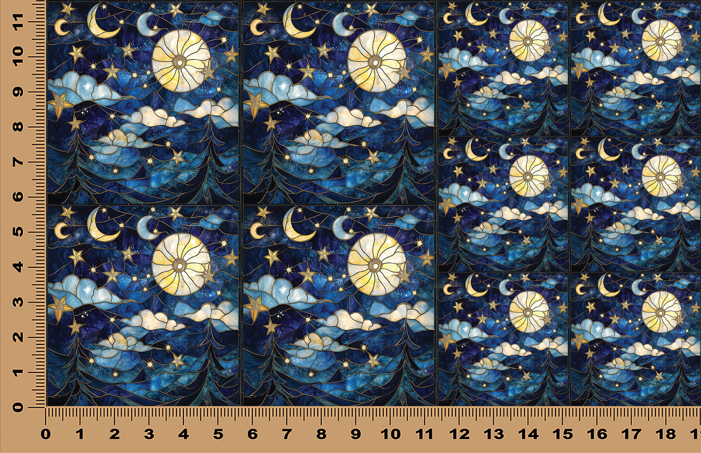 DecoCraft - Scenic Iridescent Collection - Moonlit Skies