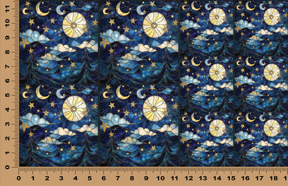 DecoCraft - Scenic Iridescent Collection - Moonlit Skies