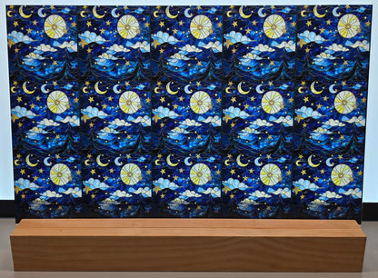 DecoCraft - Scenic Iridescent Collection - Moonlit Skies