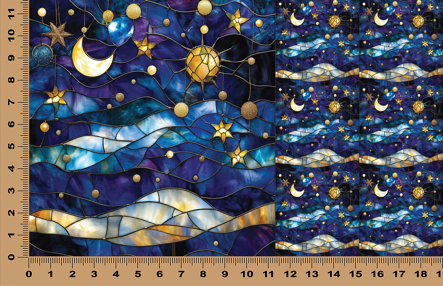 DecoCraft - Scenic Iridescent Collection- Crescent over the Sea