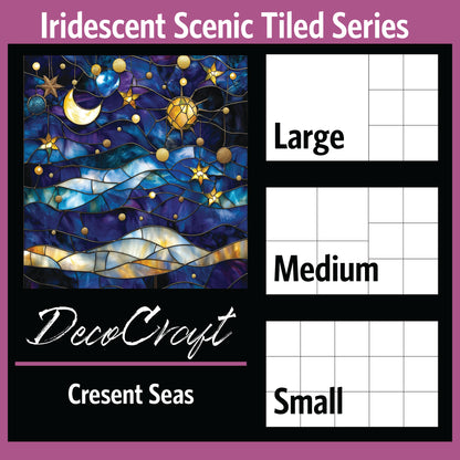 DecoCraft - Scenic Iridescent Collection- Crescent over the Sea