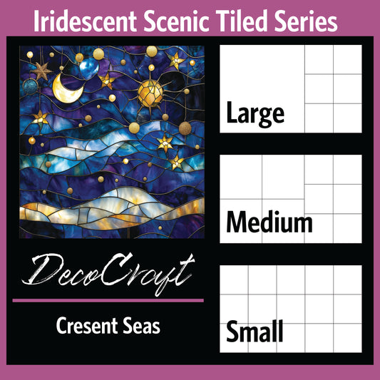 DecoCraft - Scenic Iridescent Collection- Crescent over the Sea