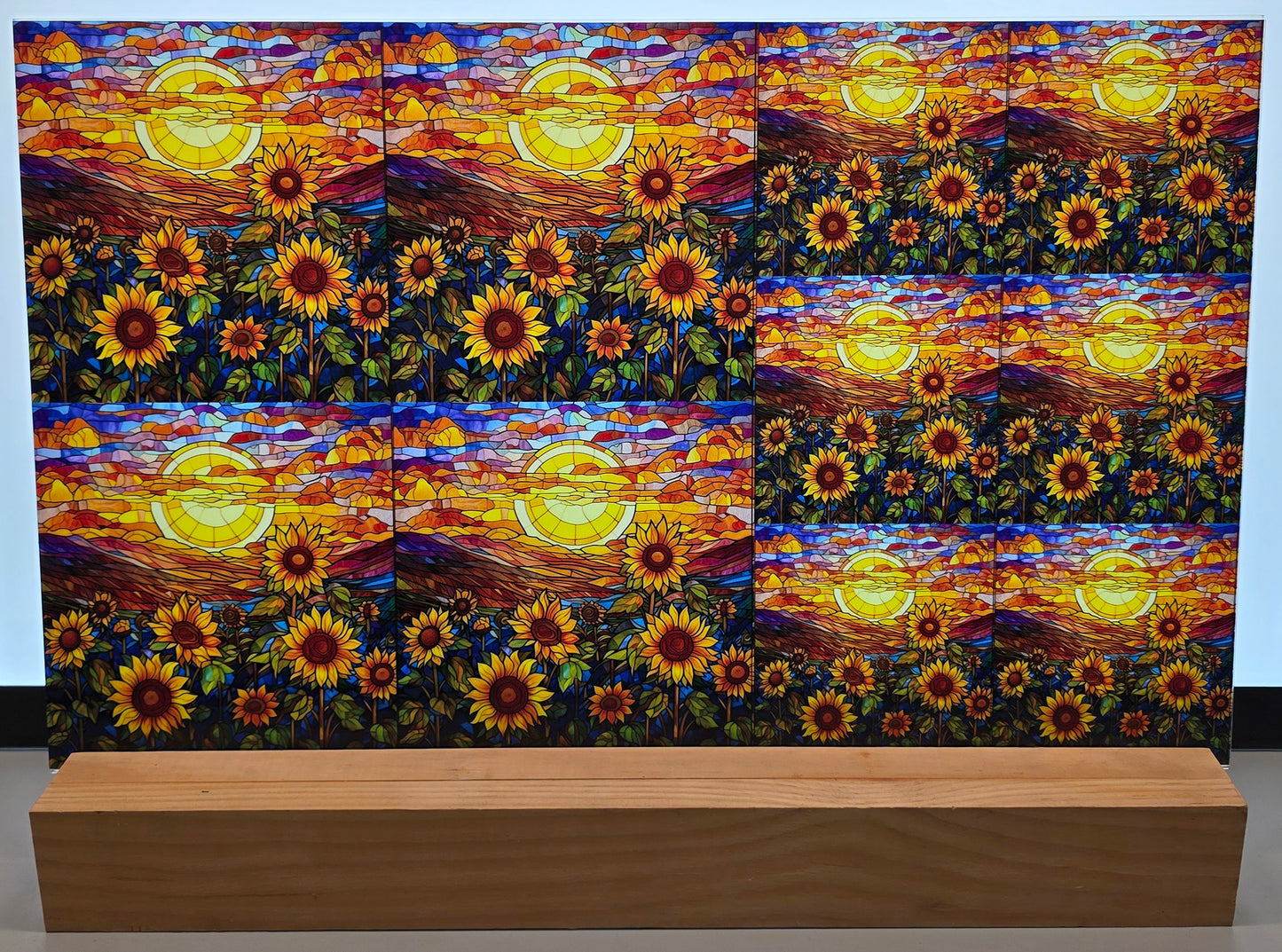 DecoCraft - Scenic Elevated Texture Tiles - Sunflower Sunrise