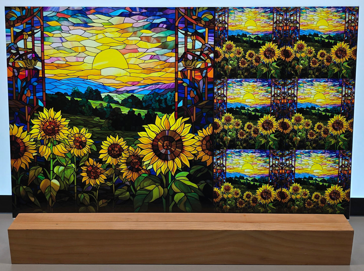 DecoCraft - Scenic Elevated Texture Tiles - Sunflower Valley